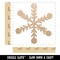 Snowflake Doodle Winter Unfinished Craft Wood Holiday Christmas Tree DIY Pre-Drilled Ornament